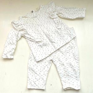 Louis & Louise Ruffle Top & Bottom Set, 3mth